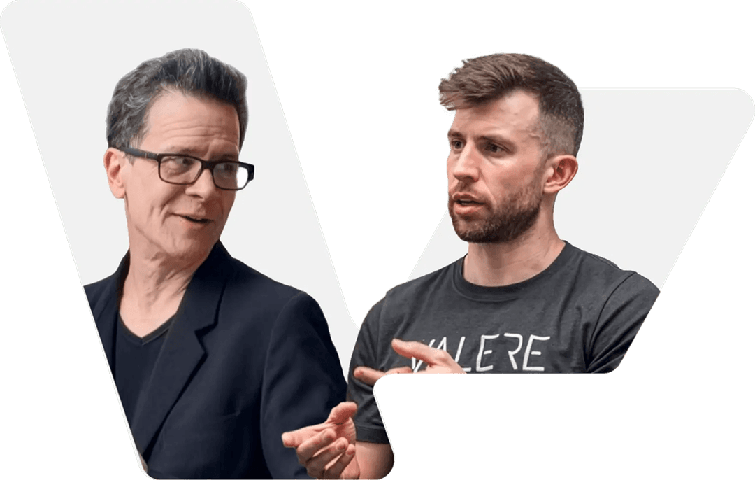 Two professionals collaborating